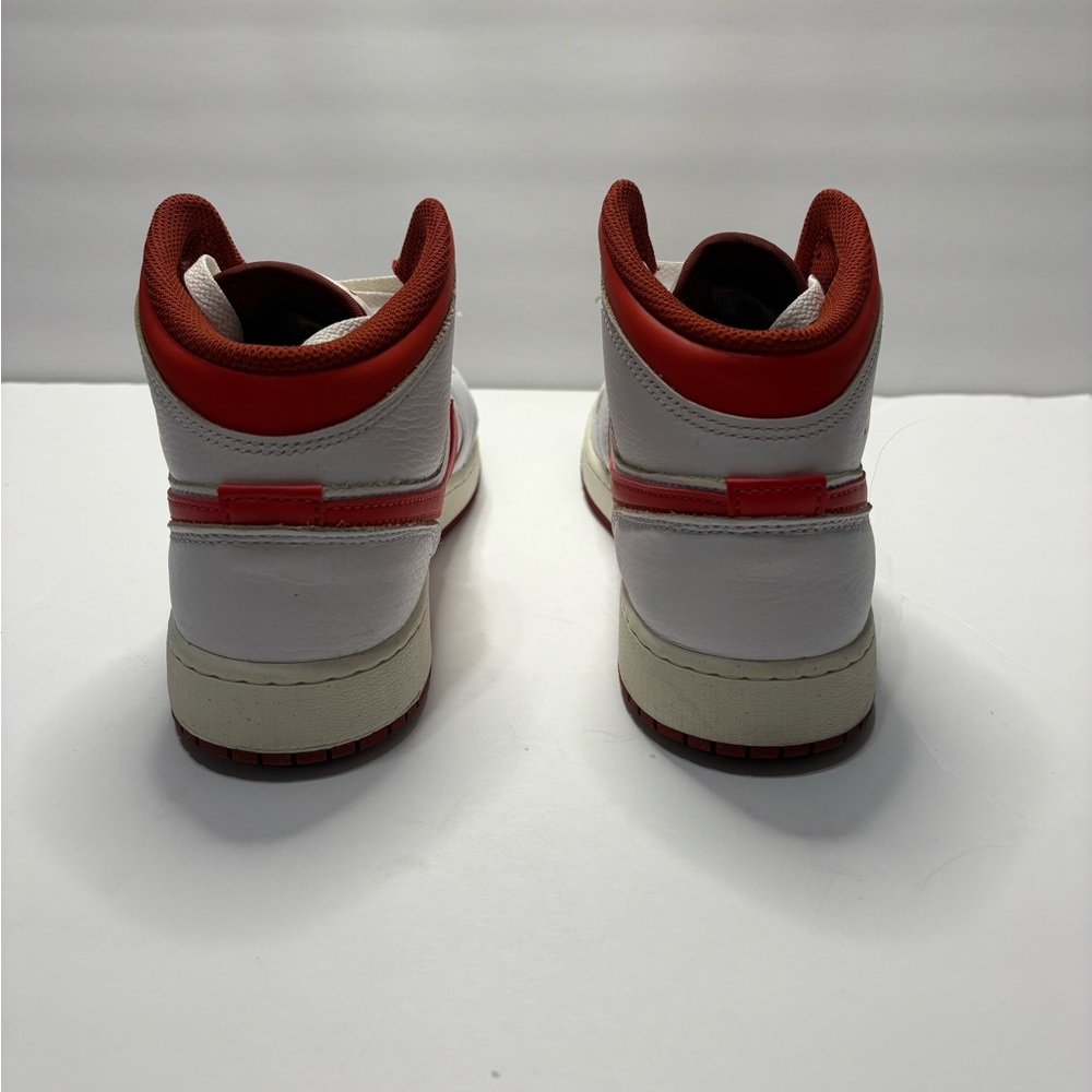 Nike Jordan 1 Mid SE White Dune Red Size 6.5 - Picture 10 of 13